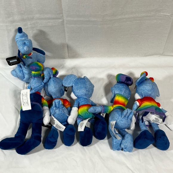 Pride Rainbow Disney Plush Mickey Minnie Mouse Pluto Goofy Daisy Donald Duck Gay - Picture 10 of 12